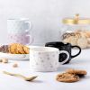 4 Pack Stacking Celestial Mugs, Assorted Colors 11.1 fl oz, Stoneware