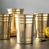 (2 pack) 4-Pack 17 fl oz Party Cups, Gold